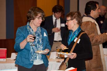 Honorees and friends reflect on their careers at Illinois and enjoy wonderful light appetizers