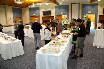 University Catering provided a wonderful selection of treats and the Alice Campbell Alumni Center a beautiful venue for the ceremony