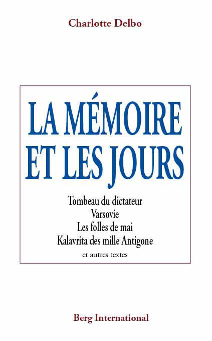 Cover of La Memoire et le Jours