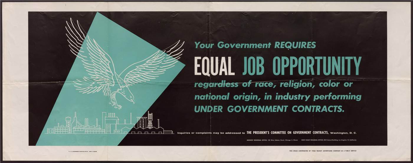 President's Committee on Government Contracts: Poster