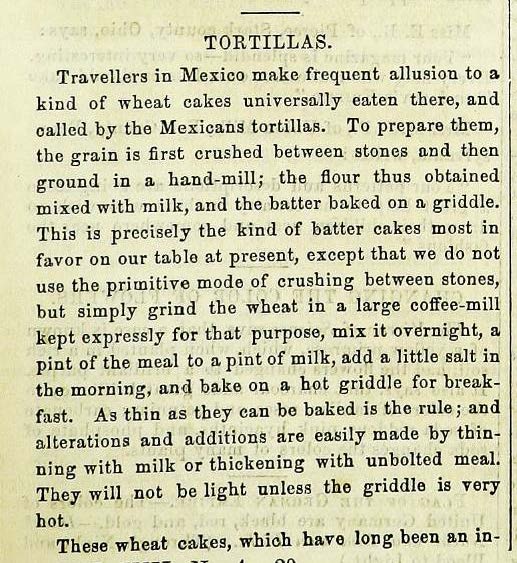 "Tortillas." Lady's Friend (April, 1871): p. 293