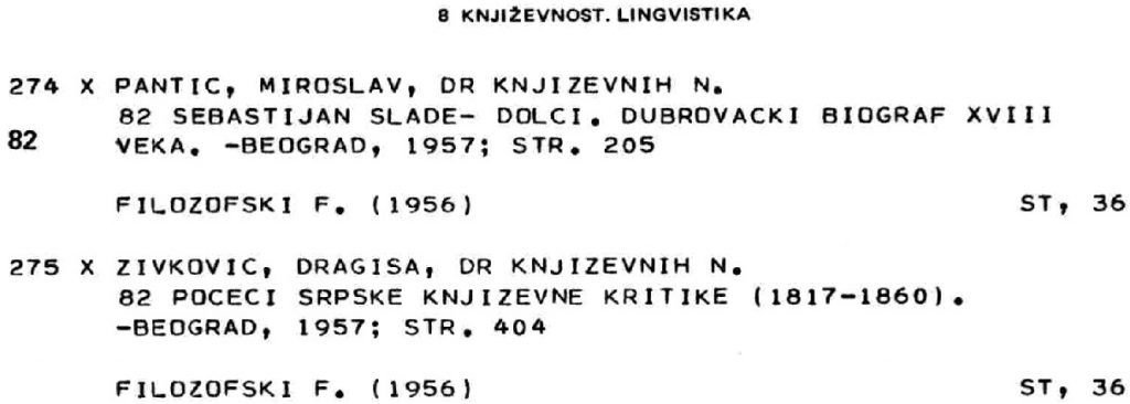 two dissertations from the University of Belgrade