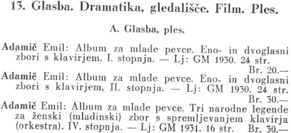 sample entry from Slovenska knjiga: Seznam po stanju v prodaji dne 30 junija 1939