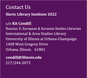 Contact information for SLI leadership. 