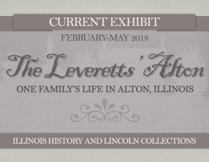 sign for "The Leveretts' Alton" exhibit