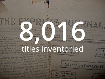 We inventoried 8,016 newspaper titles