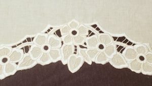 picture of white floral cutwork