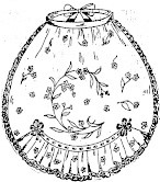 sketch of embroidered apron