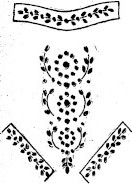 sketch of embroidered shirtwaist pattern