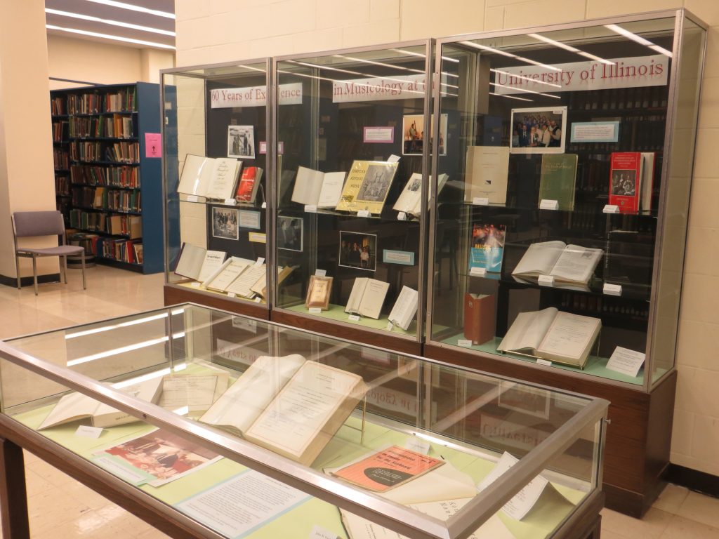 Image of display case in MPAlL library