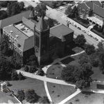 Altgeld Hall Aerial View, Courtesy of Illinois Archives