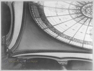 Original Stained Glass Dome, Courtesy of Illinois Archives