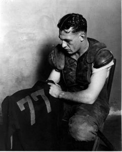 Red Grange, Illinois halfback, after his last game played for the University, circa 1925