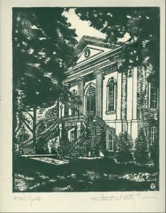 The Appellate Courthouse woodblock print