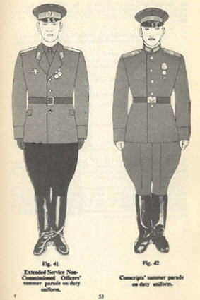 illustration from Soviet Army Uniforms & Insignia 1945-75