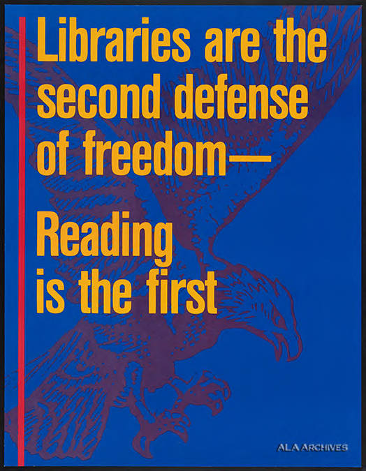 Patriotic library poster, c. 1990