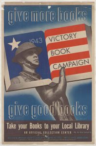 Fundraising poster for the WWII Victory Book Campaign