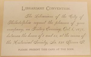 Celebrating the Organizers!: 140 Years of Library Conference Planners in Letters and Images at the ALA Archives