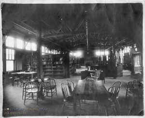 Interior of the Camp Johnston Library