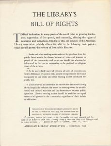 The Library's Bill of Rights