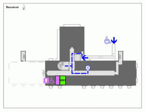 wheelchair accessible map for Architecture Building