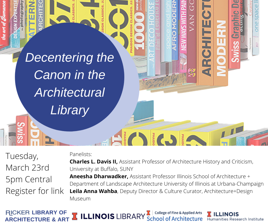Decentering the Canon in the Architectural Library graphic