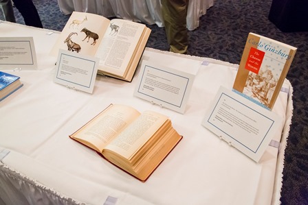 The bookplating selections of Professors Emanuel Rota, Phillip Rodkin, Alfred Roca and Chad Rienstra on display
