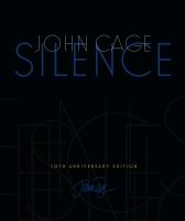 Cover of Silence: Lectures and Writings, 50th Anniversary Edition
