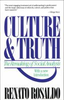 Cover of Culture and Truth