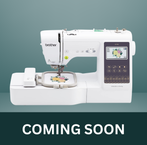 Brother SE700 Sewing and Embroidery machine, text below is "coming soon."