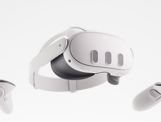 Product image of a Meta Quest 3 VR headset