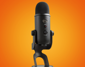 A Blue Yeti microphone