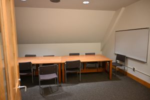 A large table with chairs
