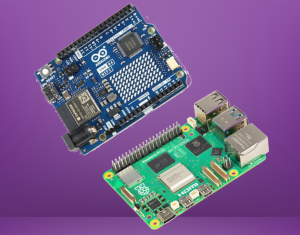 a raspberry Pi 5 and Arduino Uno version 4