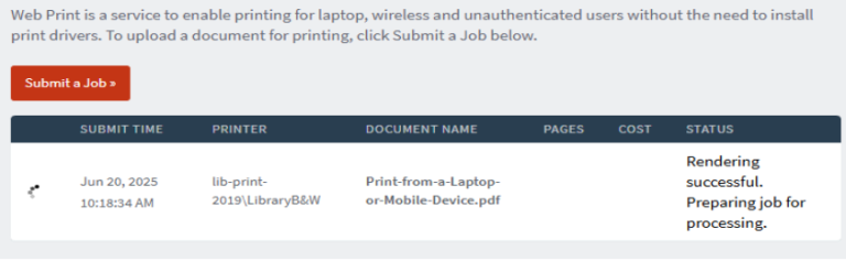 Print From A Laptop or Mobile Device | General Information | University ...