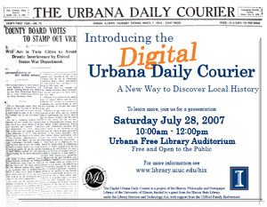 Digital Urbana Courier Poster