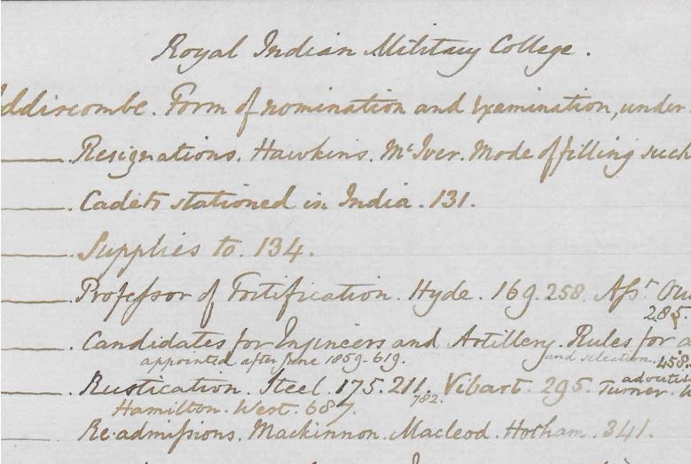 Detail from India Office Records