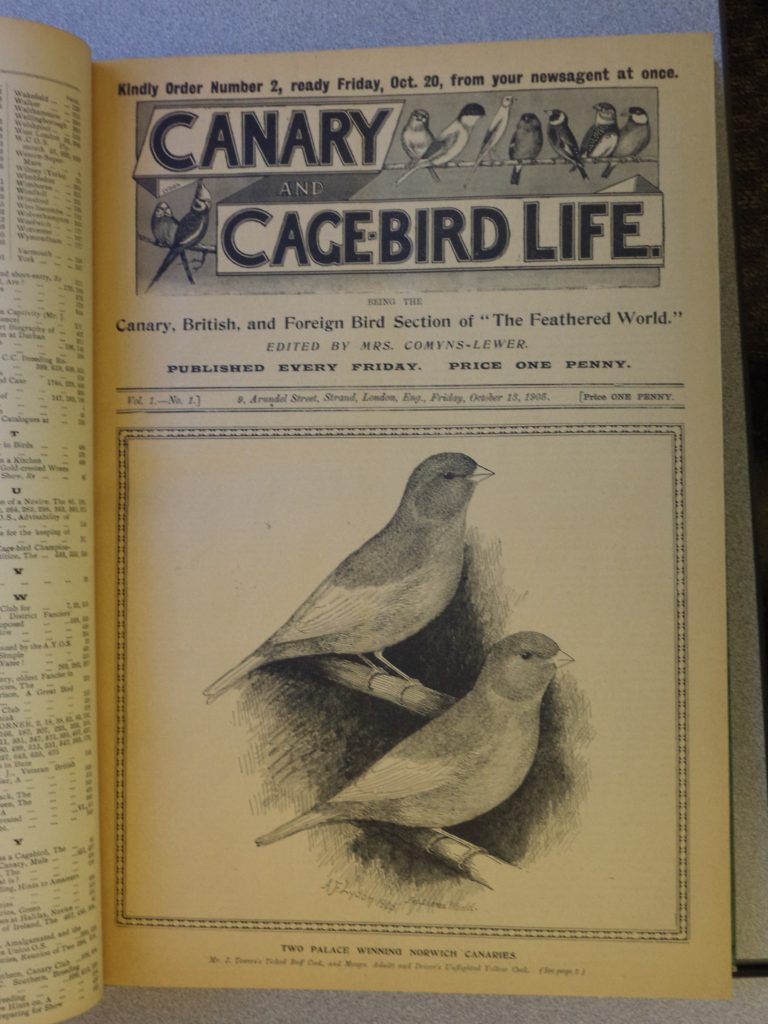 First Issue of Canary and Cage-Bird Life