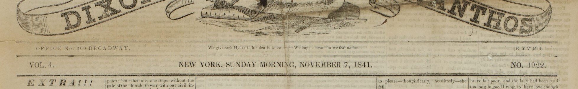 Detail from: Dixon's Polyanthos, November 7, 1841