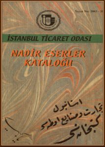 Cover of Istanbul Ticaret Odasi Nadir Eserler Katalogu