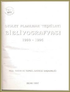 Cover of Devlet Planlama Teskilati Bibliyografyasi 1900-1995