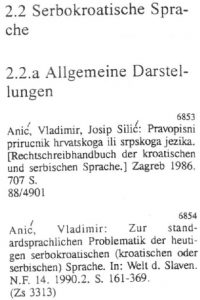 Citations from volume 2 that appear under the heading Serbo-Croatian language.