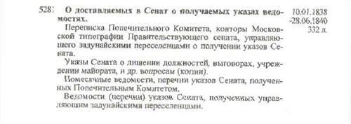 A sample entry from Popechitel`nyi Komitet ob inostrannykh poselenthakh IUzhnogo kraia Rossii 1799-1876