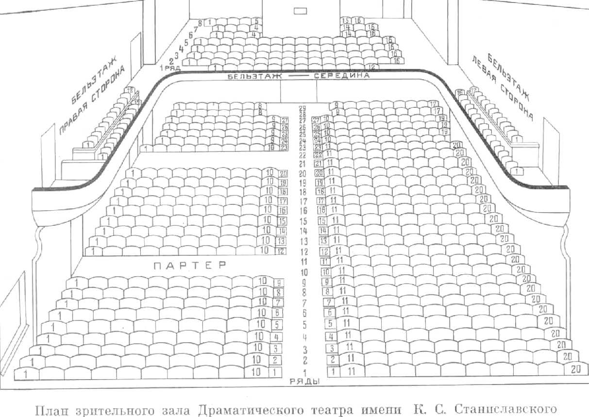 Plan reproduced below for the Stanislavsky Dramatic Theater.