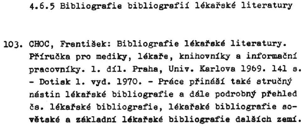 Entry for a medial bibliography of bibliographies 