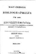 Magyarorszag bibliographiaja title page