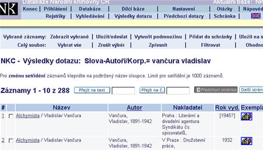 Beginning of the search results for author Vladislav Vancura