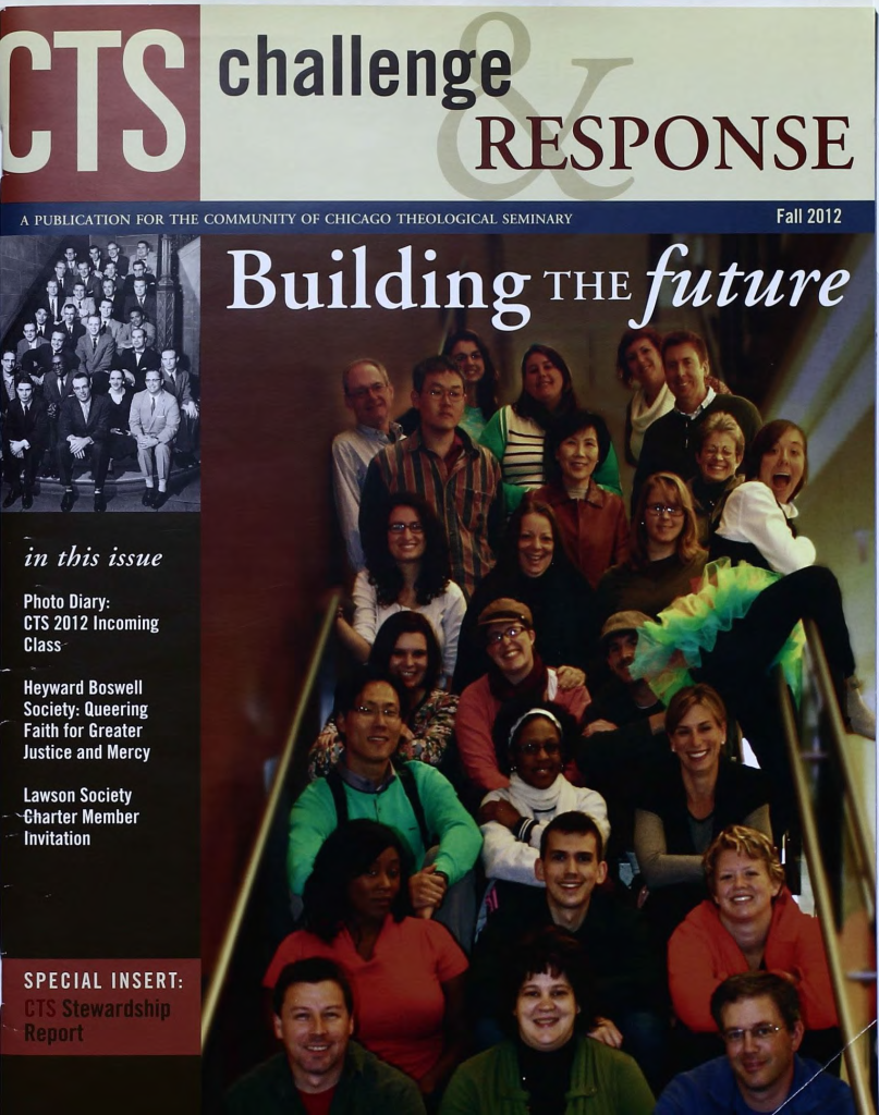 Cover of Chicago Theological Seminary's Challenge & Response Fall 2012 magazine