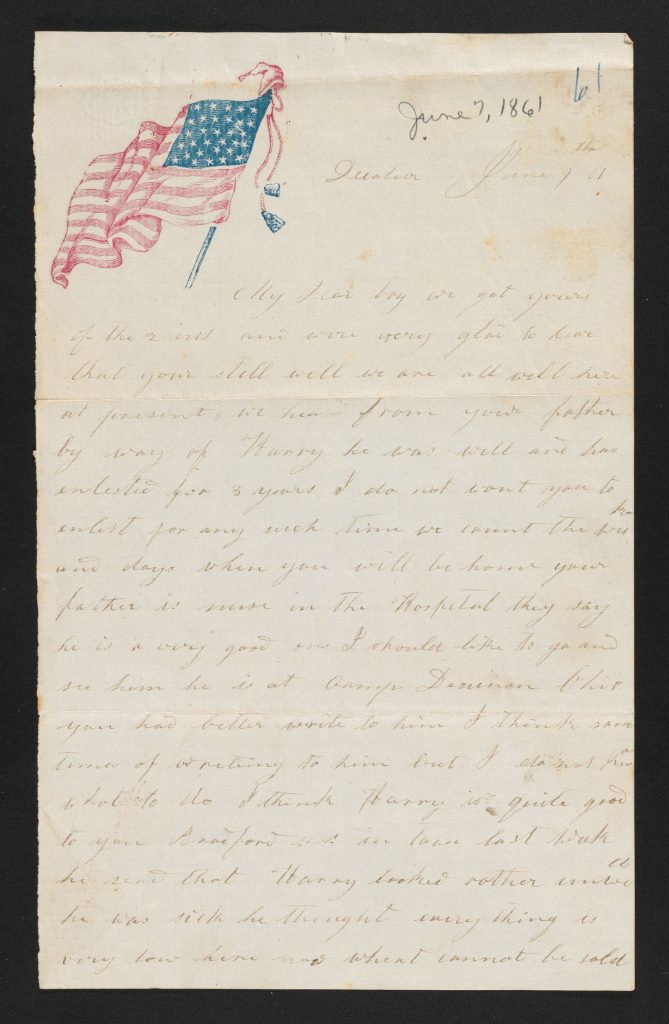 color image of handwritten letter
