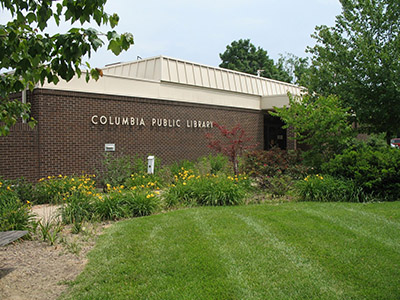 Photograph of the Columbia Public Library in Monroe County.